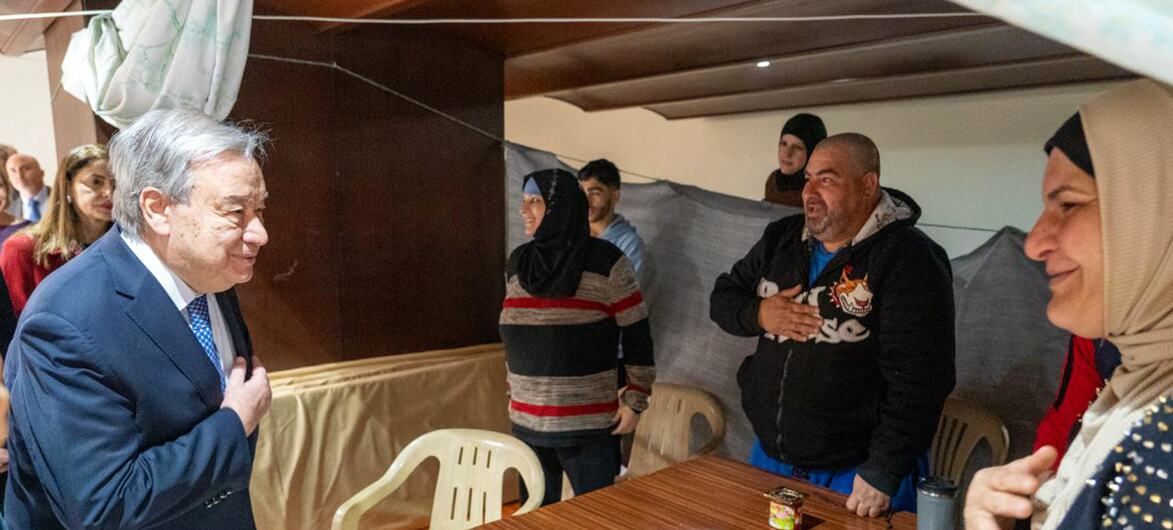 In Beirut, Guterres demands end to Middle East war: Civilians ‘deserve to live without fear’